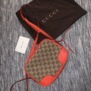Gucci Monogram Bree Mini Messenger Bag - Orange